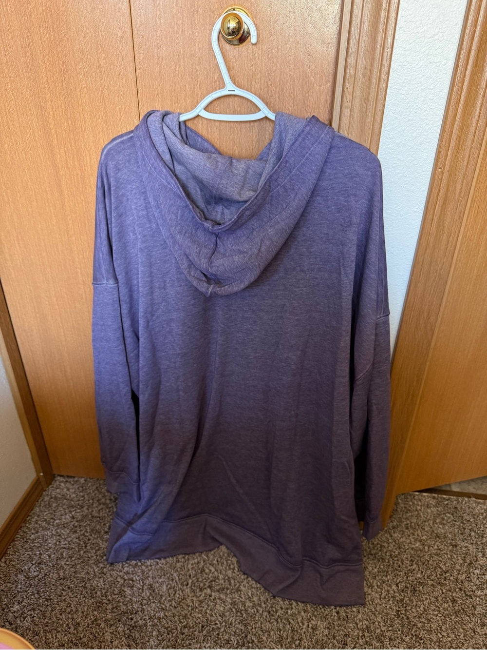 Lane Bryant Lavender Pullover Hoodie with White "Blessed" Script - Picture 5 of 7